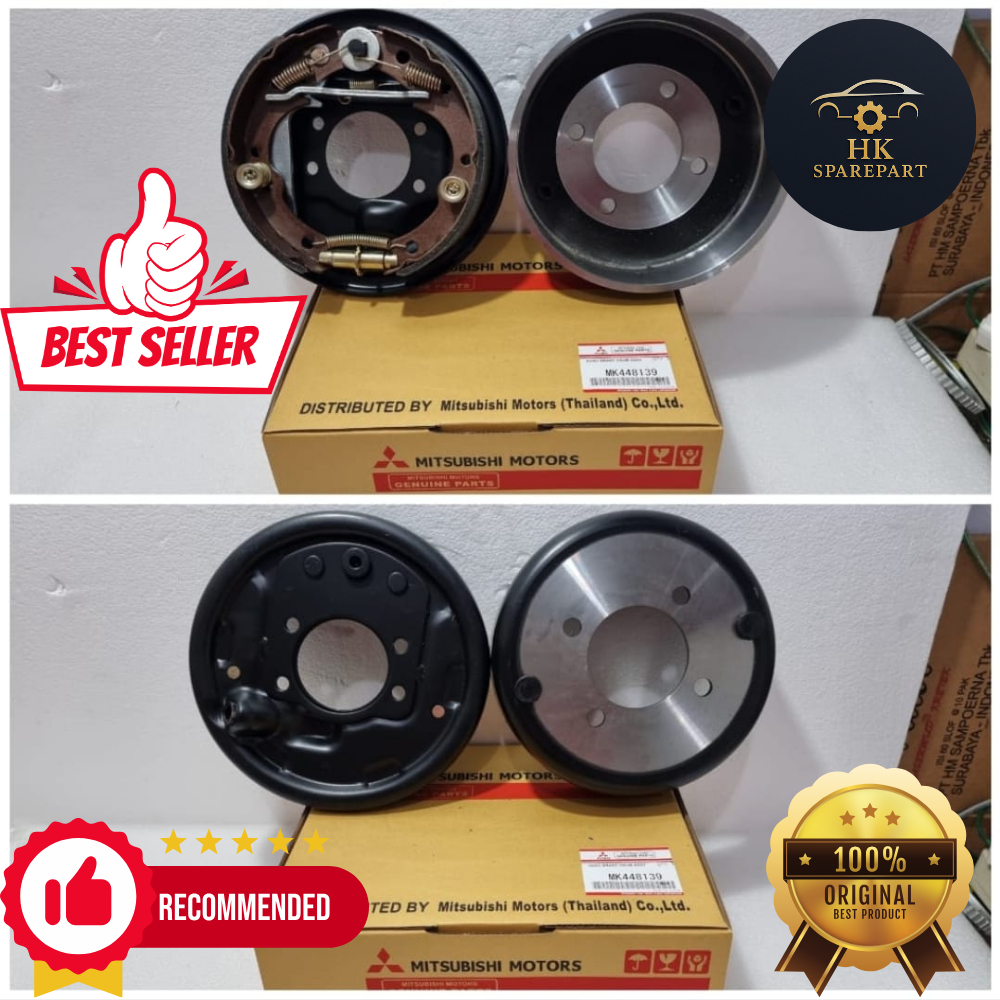 TROMOL REM TANGAN KOMPLIT CANTER / HAND BRAKE SHOE FULL SET MITSUBISHI CANTER PS125T MK448139 ORIGIN