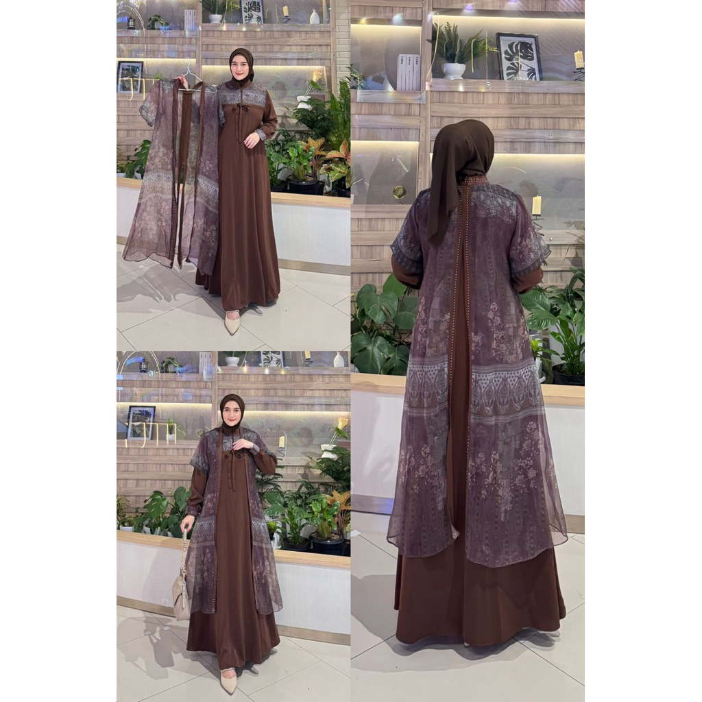 Gamis max ceruty babydoll model rompi wanita muslim