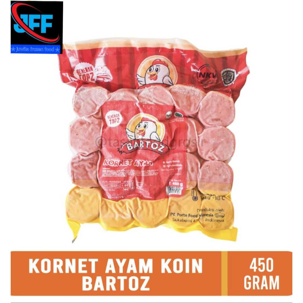 KORNET AYAM KOIN BARTOZ 450GRAM