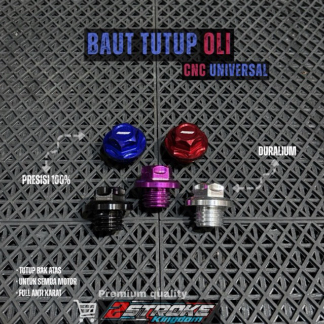 BAUT/TUTUP OLI MESIN RX SERIES/UNIVERSAL CUSTOM BY TWO STROKE KINGDOM