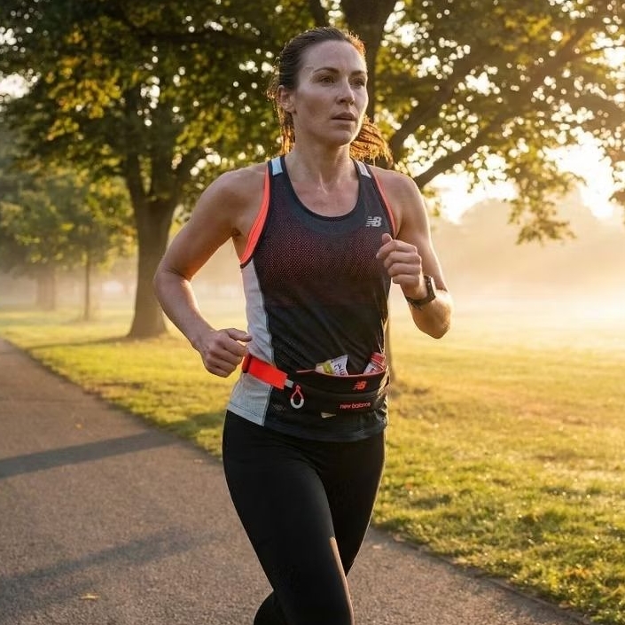 New Balance Unisex Running Performance Stretch Belt Tas Lari Pria/Wanita