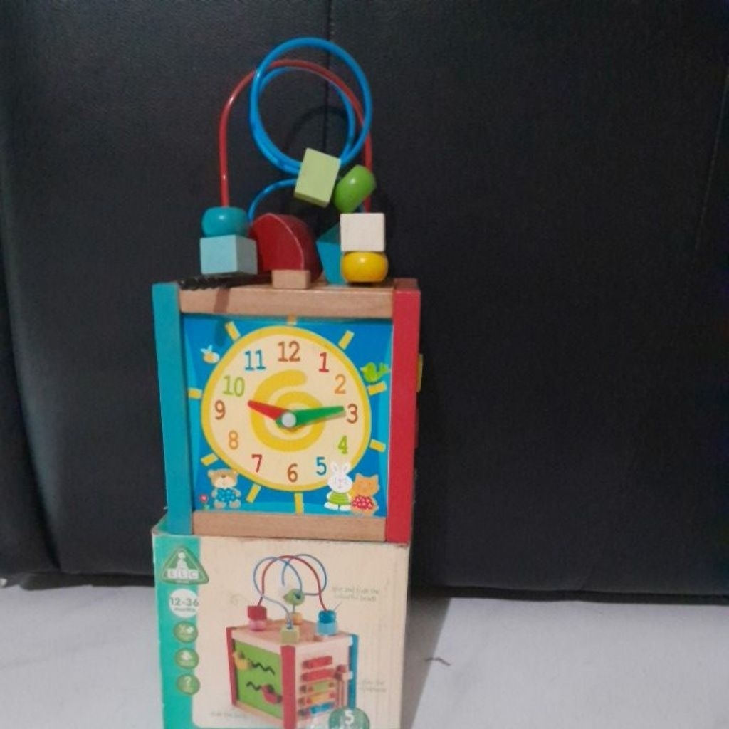 ELC Mini Wooden Cube Activity Preloved