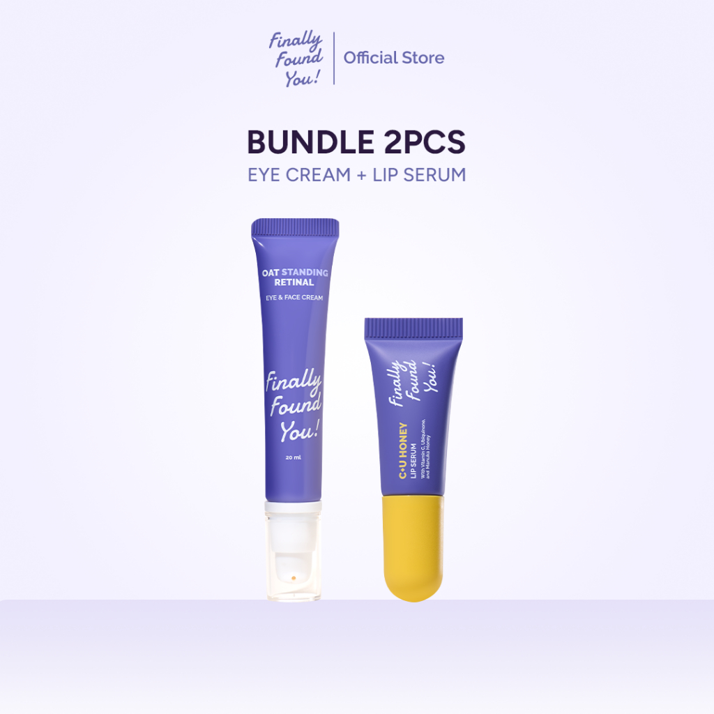 Finally Found You! BUNDLE LIP Treatment: C+U HONEY Lip Serum 5ml & OATstanding Retinal Eye & Face Cr