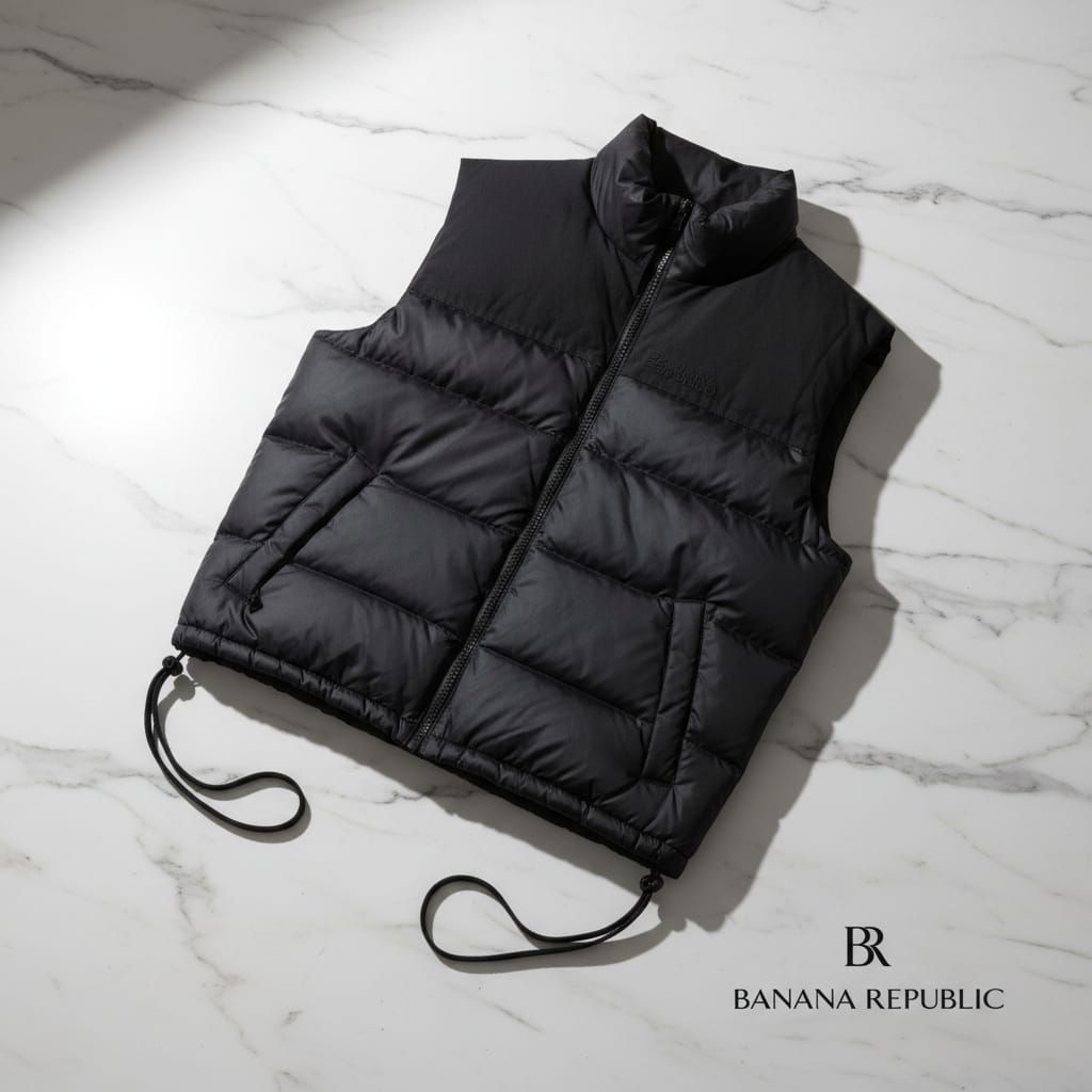 Banana Republic Bulu Angsa Down Vest Rompi Istimewa