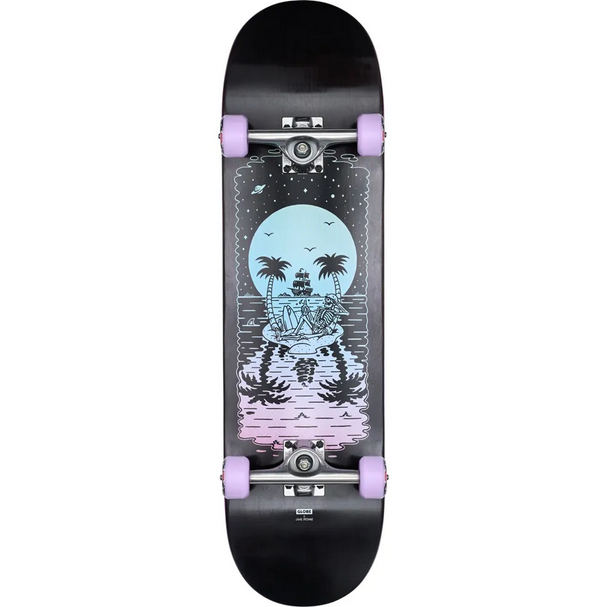 Skateboard Globe G2 Reflection Black/Purple Complete - 8.5" / Fullset Skateboard Globe