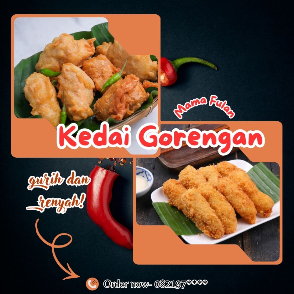 Template Instagram UMKM Makanan CanvaEditable • 5 Slide • Digital