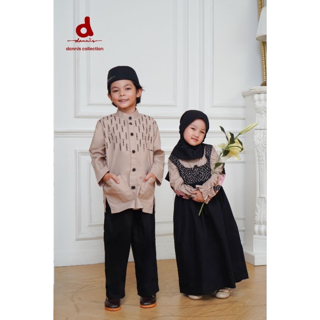 Gamis Anak Terbaru Dannis d'Jenna / Koko Anak Dannis d' Jenna / Gamis Hitam Anak / Koko Ramadhan