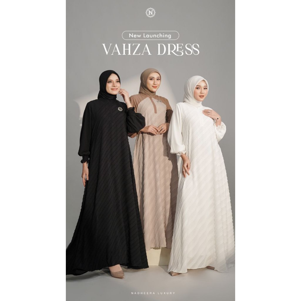 VAHZA DRESS  / NADHEERA VAHZA DRESS / VAHZA DRESS BY NADHEERA LUXURY / DRESS ELEGAN / DRESS NADHEERA