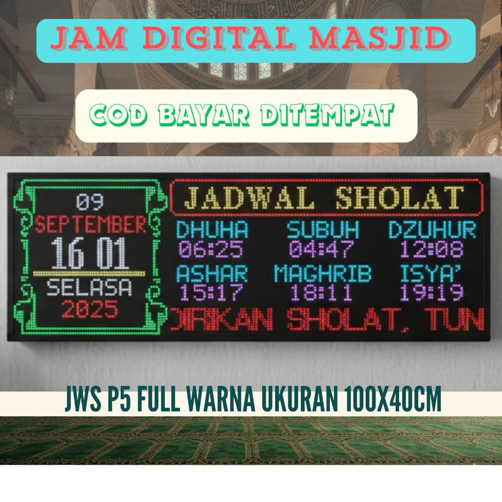 Jam Masjid Jam Masjid Digital Jam Sholat Jam Jadwal Sholat Jam Digital Masjid