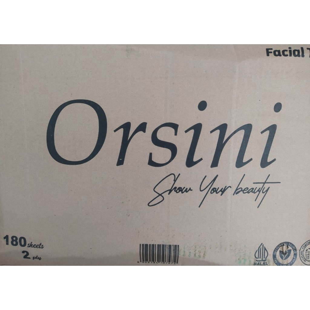 tissue Orsini180sheet/2ply isi 60pack