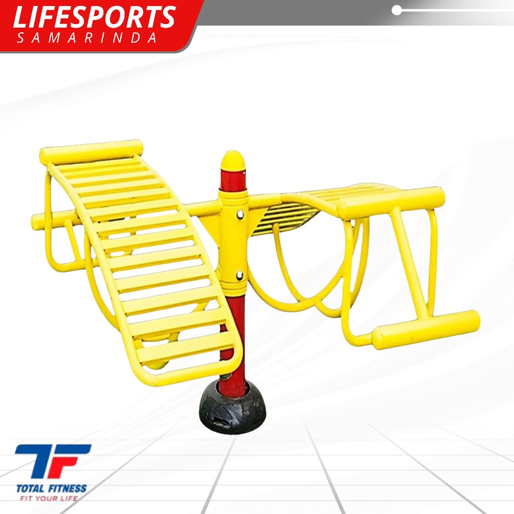 LIFESPORTS  - ALAT OLAHRAGA FITNESS OUTDOOR Sport Fitness Outdoor Gym Rowing Machine