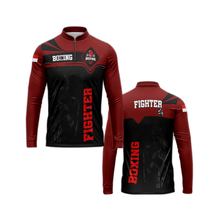 Kaos Baju Jersey/Model 'BOXING' /Fullprint Kaos Polo  - dewasa&Anak/new 2025 Bisa custom Gambar/Tuli