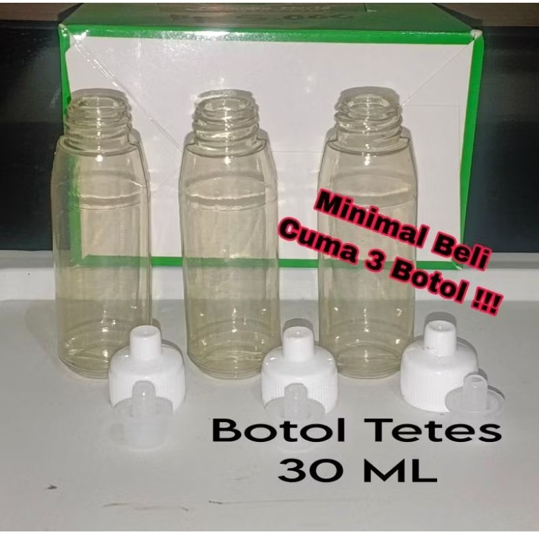 Botol Tetes 30ml Botol Essen Warna Bening