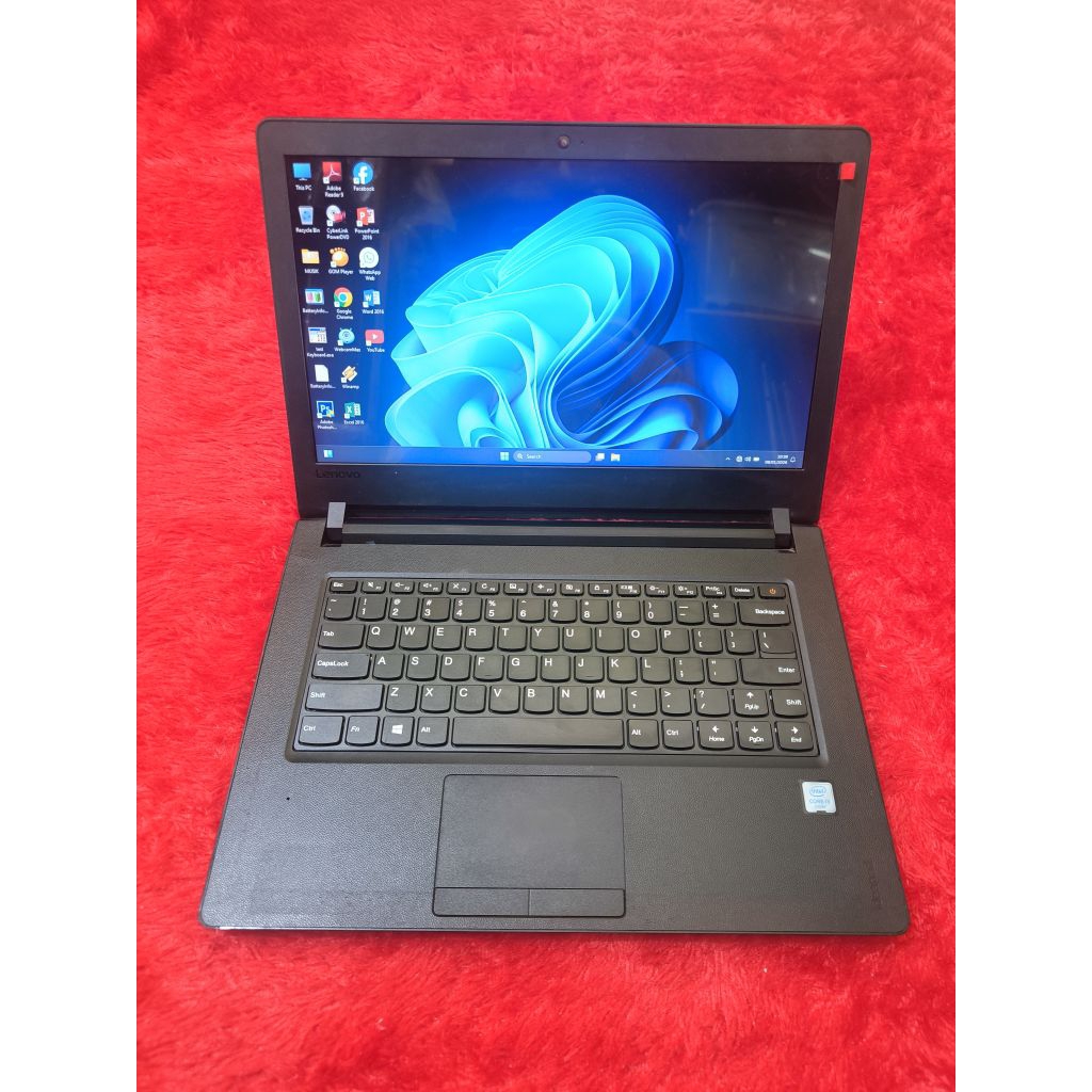 LAPTOP LENOVO IDEAPAD 110 SLIM,SUPER KENCANG,INTEL CORE I3 GEN 6,RAM 8 GB,SSD 256 GB