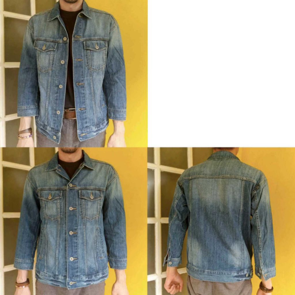 Jaket Jeans Long Denim UNIQLO GU