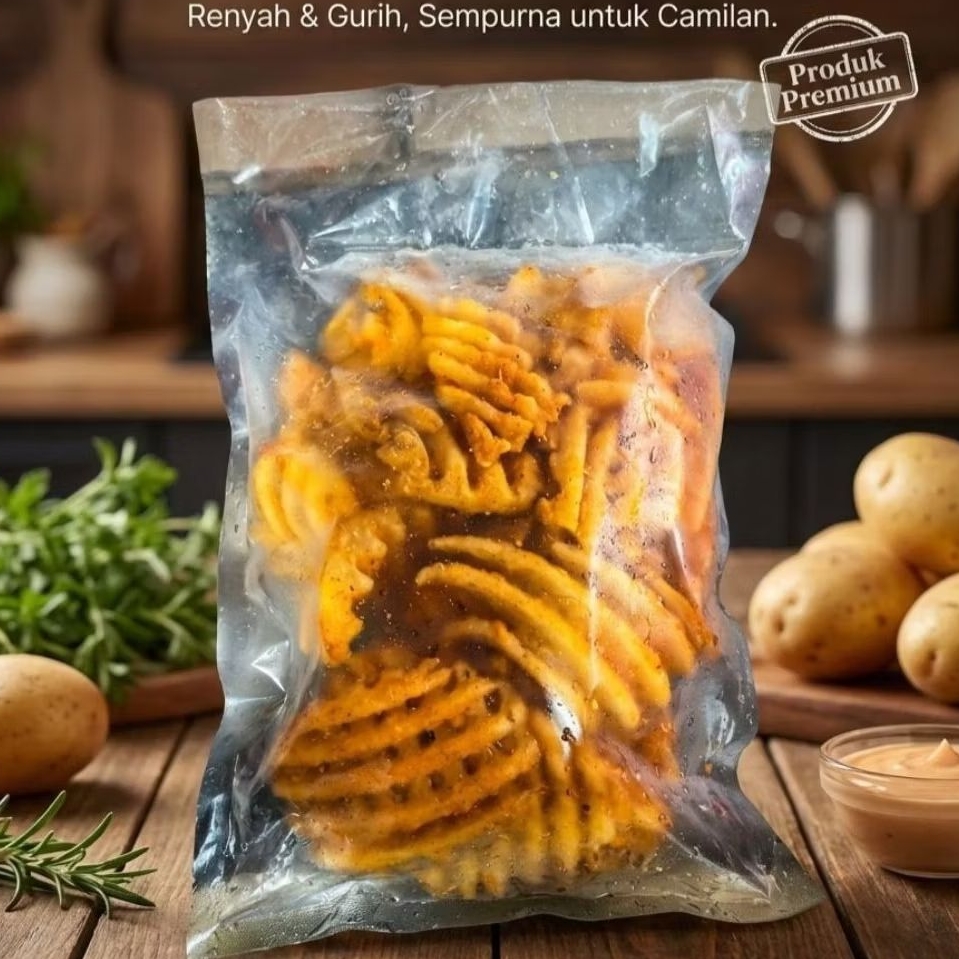 Kentang McCain Waffle 500gr