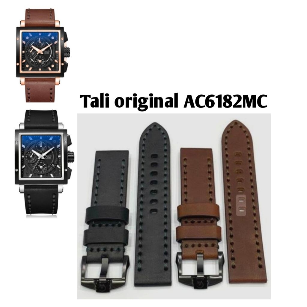 Tali jam Alexandre Christie original 6182MC