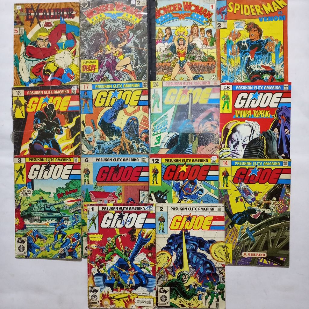 KUMPULAN KOMIK MISURIND || KOLEKSI KOMIK LANGKA EDISI VINTAGE | KOMIK SPIDERMAN | KOMIK SUPERHERO | 