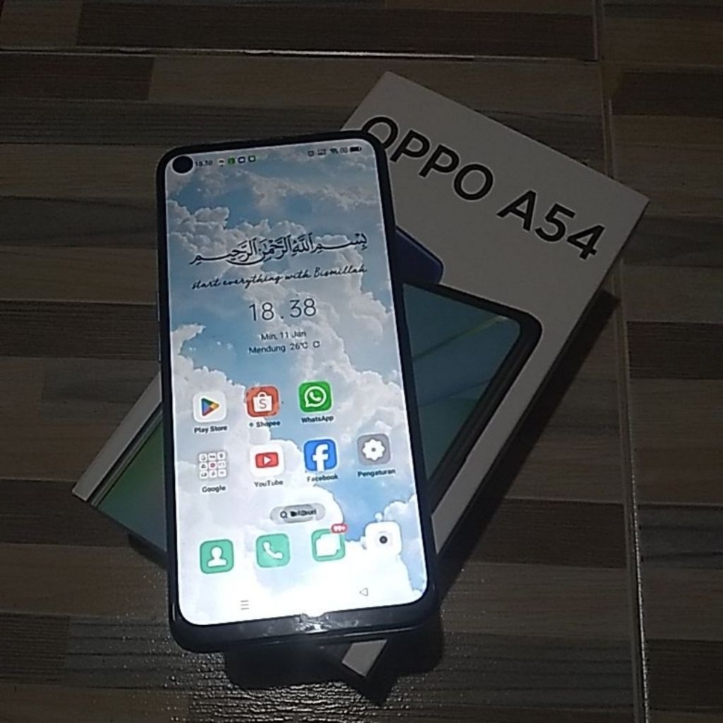 HP OPPO A54 RAM 4/64 GB (BIRU SILVER) ORIGINAL NORMAL (KET. BACA DISKRIPSI).