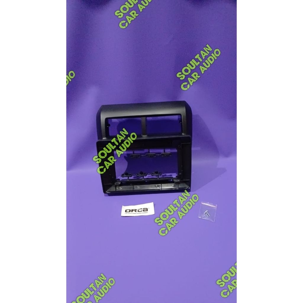 Frame head unit tv mobil android 10 inch mobil Toyota Agya Ayla Warna Hitam 2013-2018