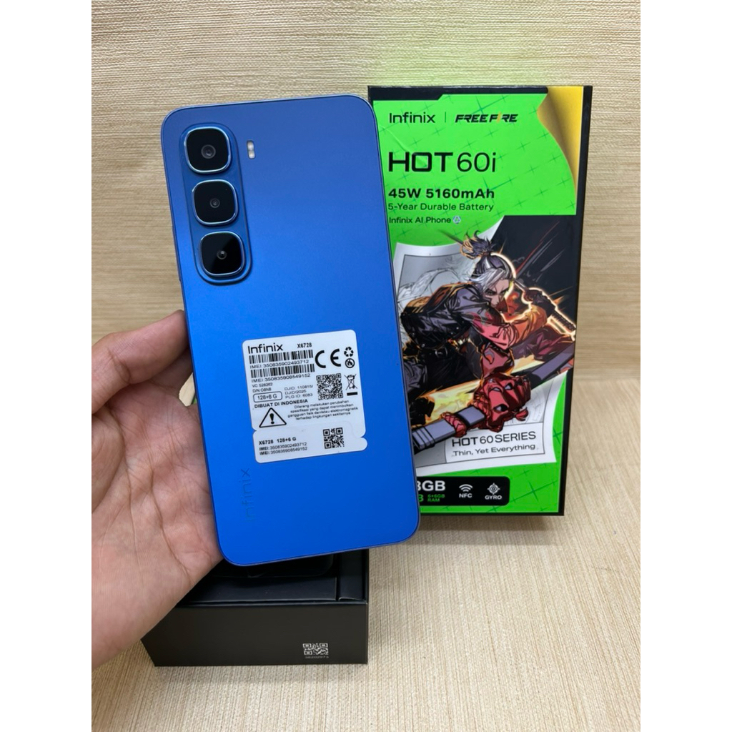 HP INFINIX HOT 60I 6/128 ORI SECOND BERGARANSI