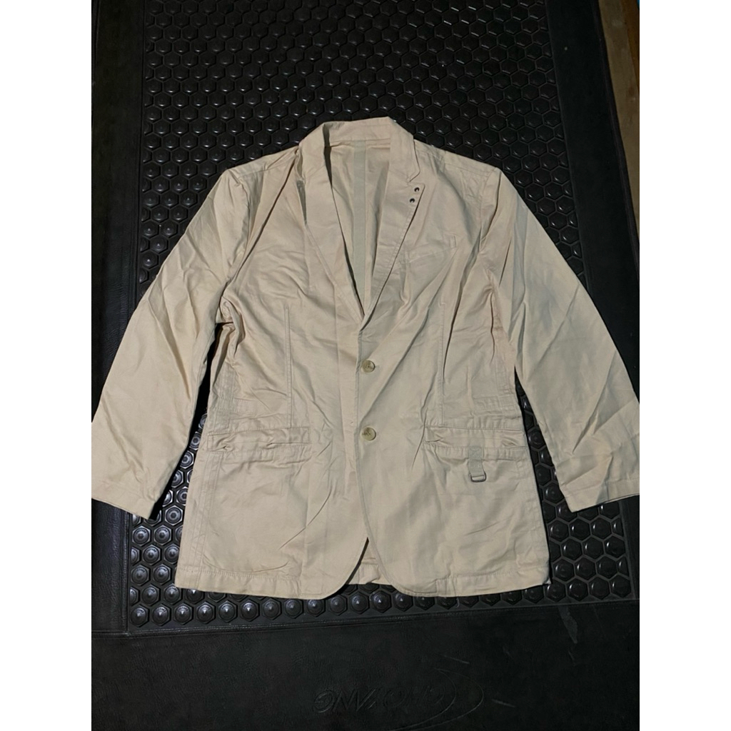 JASKET ( JAS + JAKET ) BLAZER JEANS DENIM CREAM POLHAM MEWAH BRANDED