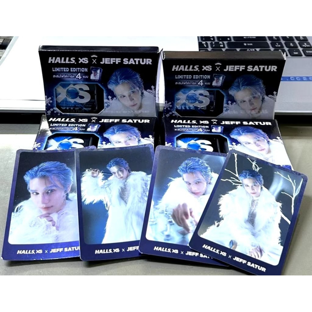 Jeff Satur x Halls XS hanya idol picture card/PC, tidak termasuk permennya. kondisi lsg disimpan set