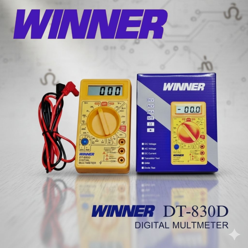 Tester Digital - Multimeter - Multitester Winner DT-830D