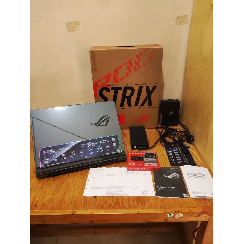 Dijual Laptop Asus ROG Strix G16 G614JV intel i7 13650hx RTX 4060 Vram 8gb TGP 140 watt 32gb/1tb W11