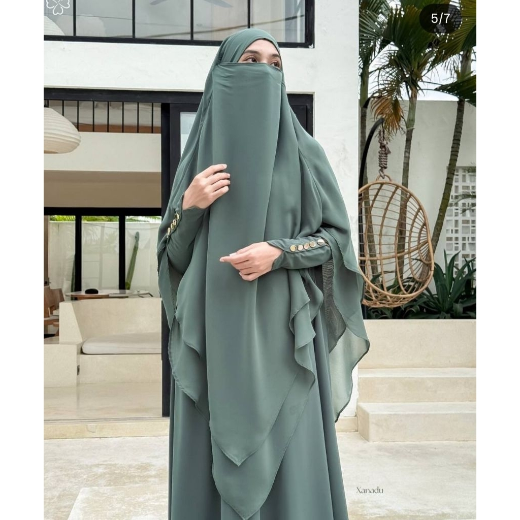 NEW TAG SET GAMIS FK MAHIRA INDONESIA WARNA XANADU