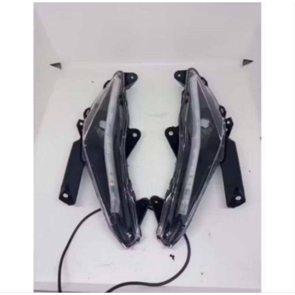 Lampu Sen Depan Beat Esp Eco 2016-2019 Hitam Set Lampu Alis Running Biru Kuning Kualitas Terbaik