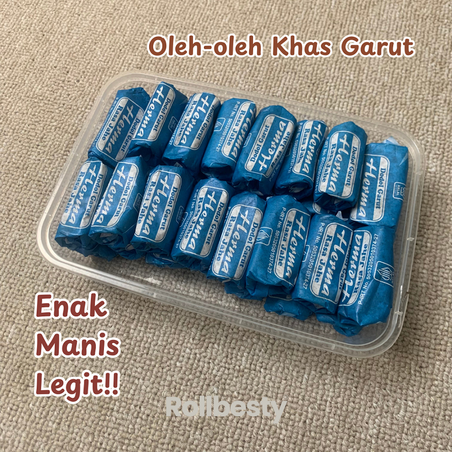 Rollbesty Dodol Garut Asli Rasa Jahe 1kg / Dodol Garut 1000gram gr Manis Tanpa Pengawet HALAL