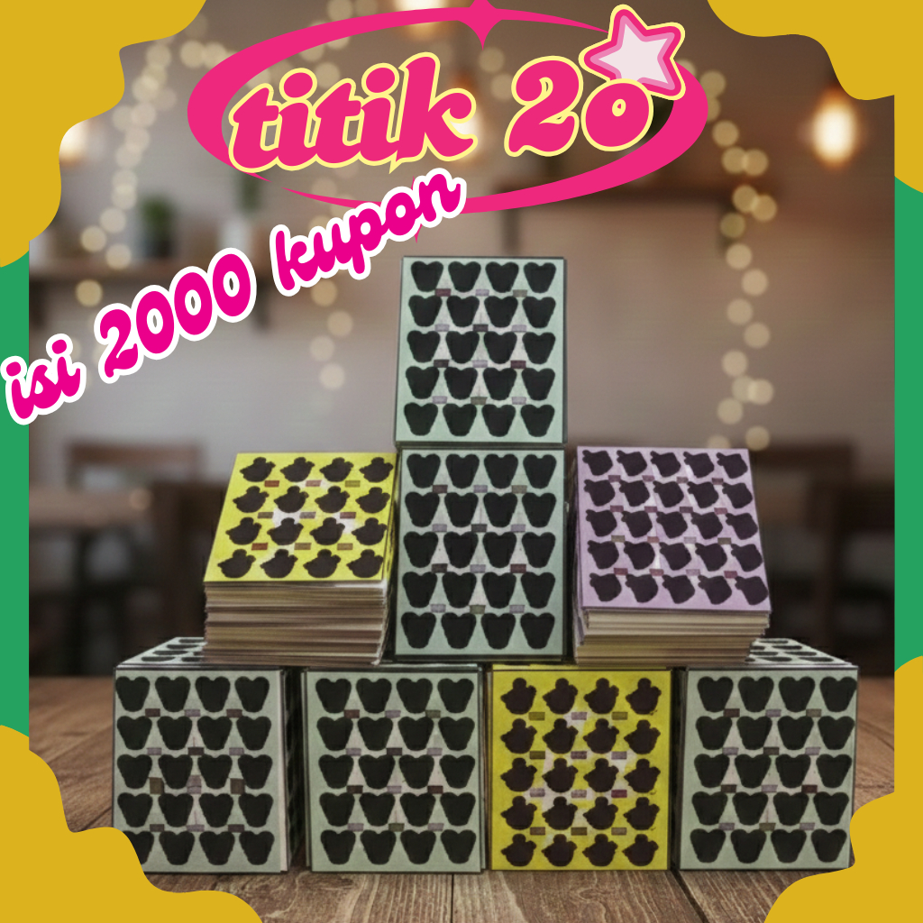 gosokan bom 20 titik isi 2000 pcs motif campur