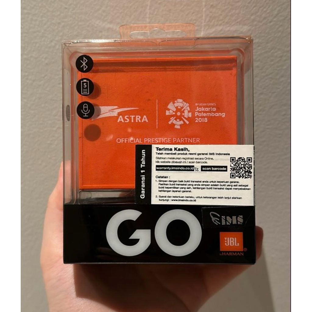 JBL GO EDISI ASEAN GAMES 2018 BNIB