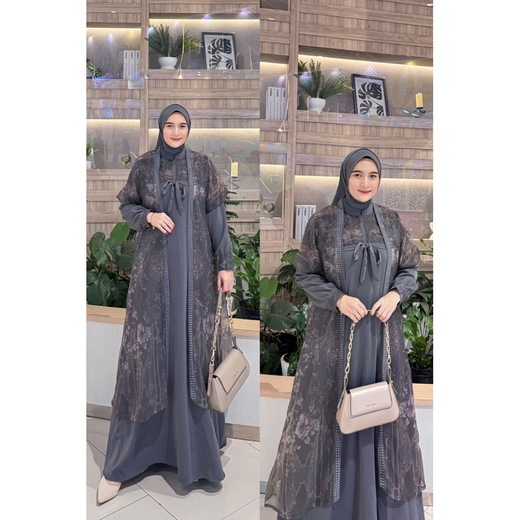 Gamis Rompi Wanita Muslim terbaru armany Ceruty babydoll premium
