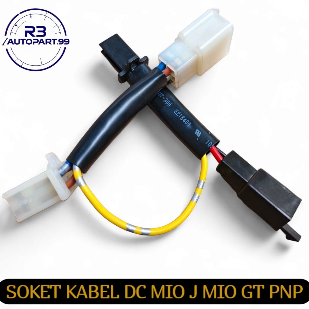 Socket Soket Kabel Lampu Depan Dc Konverter Ac Ke Dc Pnp Set Kabel Lampu Depan Dc Mio J Mio GT Xeon 