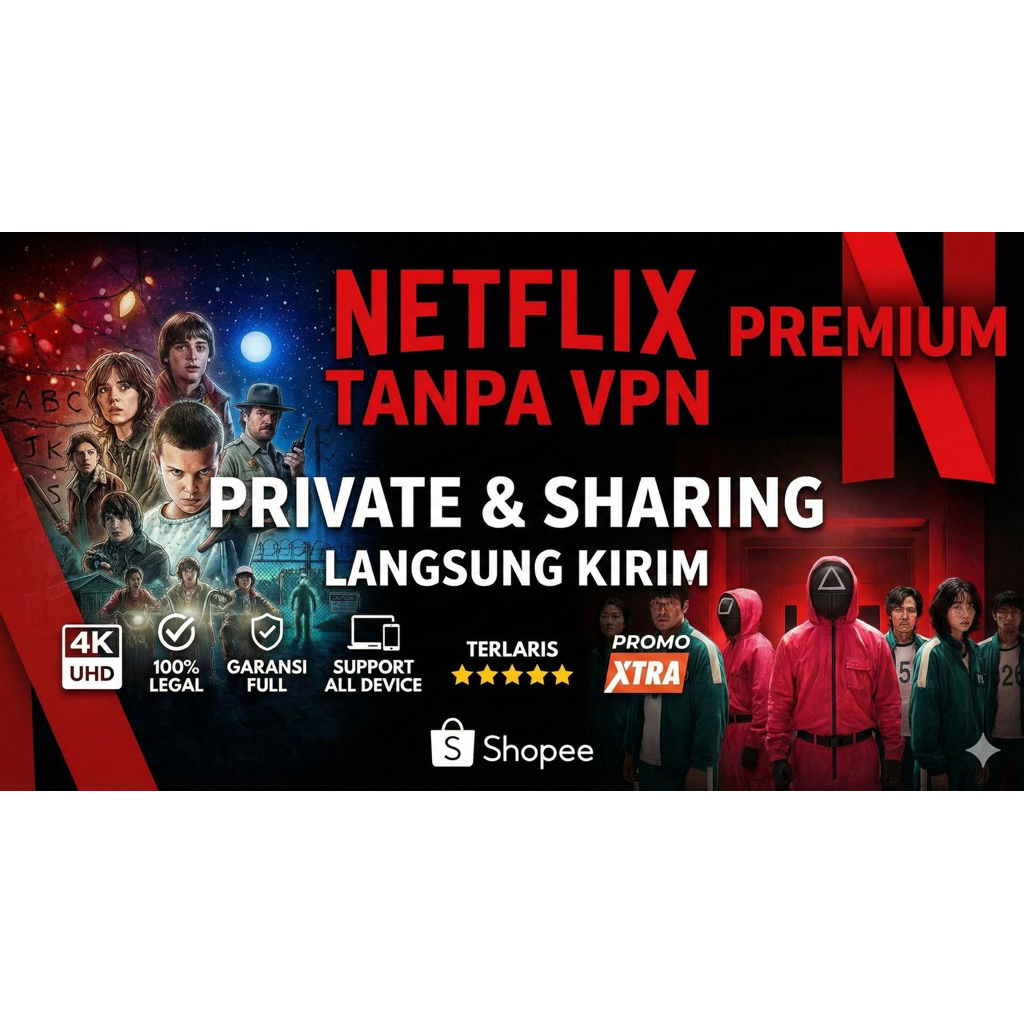 Netflix Akun Premium Tanpa VPN HD 4K - Kualitas Tontonan Maksimal