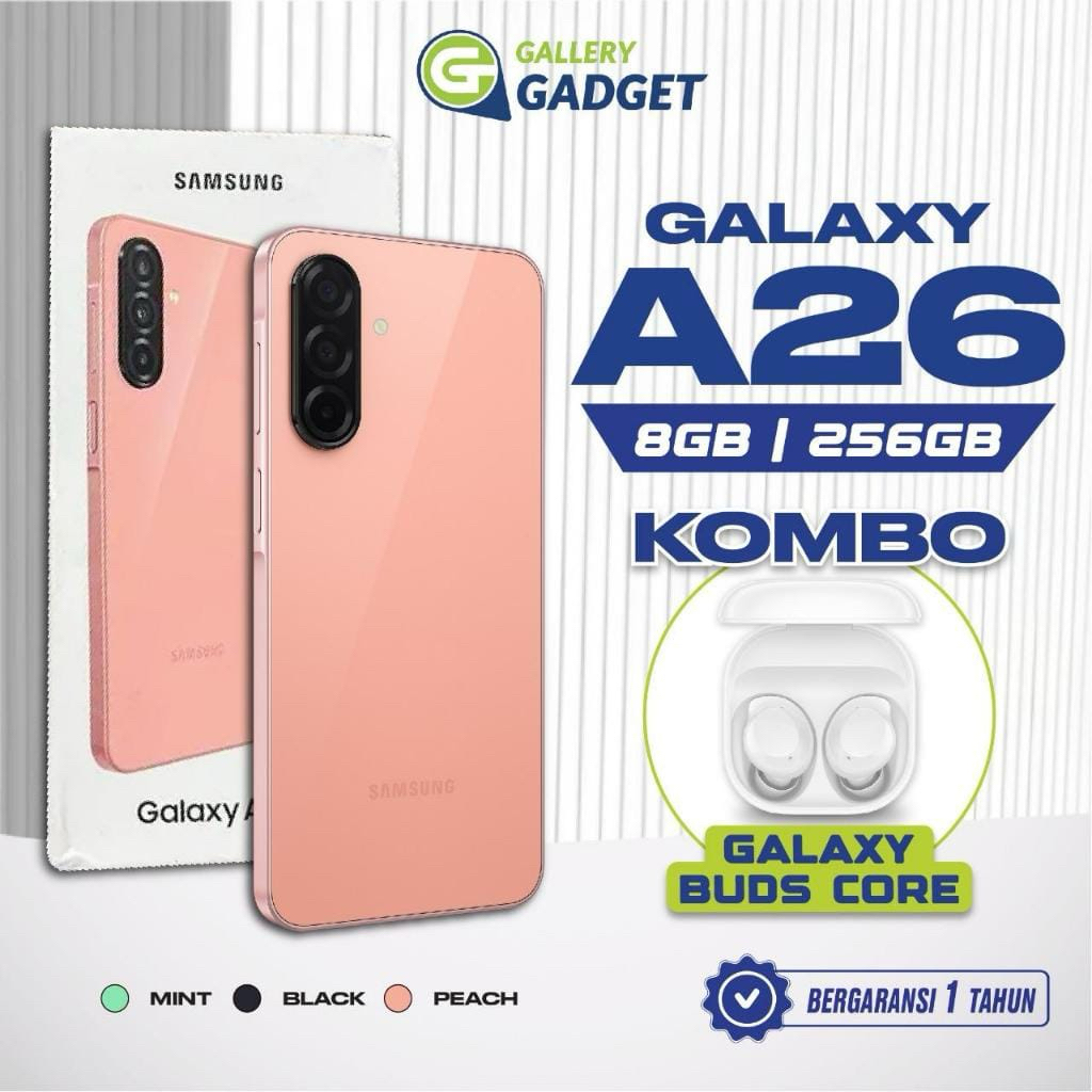 Samsung Galaxy A26 5G - RAM 8GB, 256GB, Baterai 5000mAh, 5G