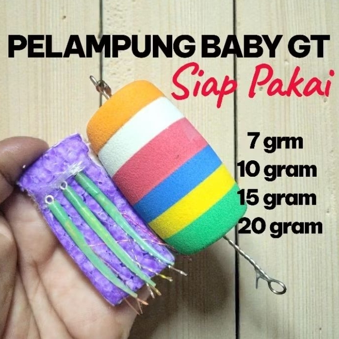 PELAMPUNG SABIKI BABY GT 3 RANGKAIAN MATA KAIL SIAP PAKAI AMIS DAN GACOR CASTING MUARA DAN LAUT