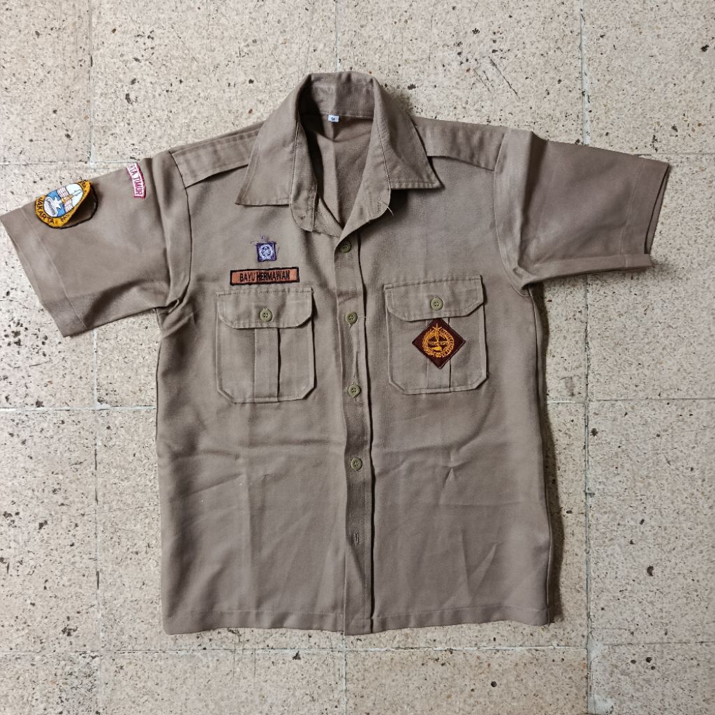 PL baju pramuka bahan licin / fox 20