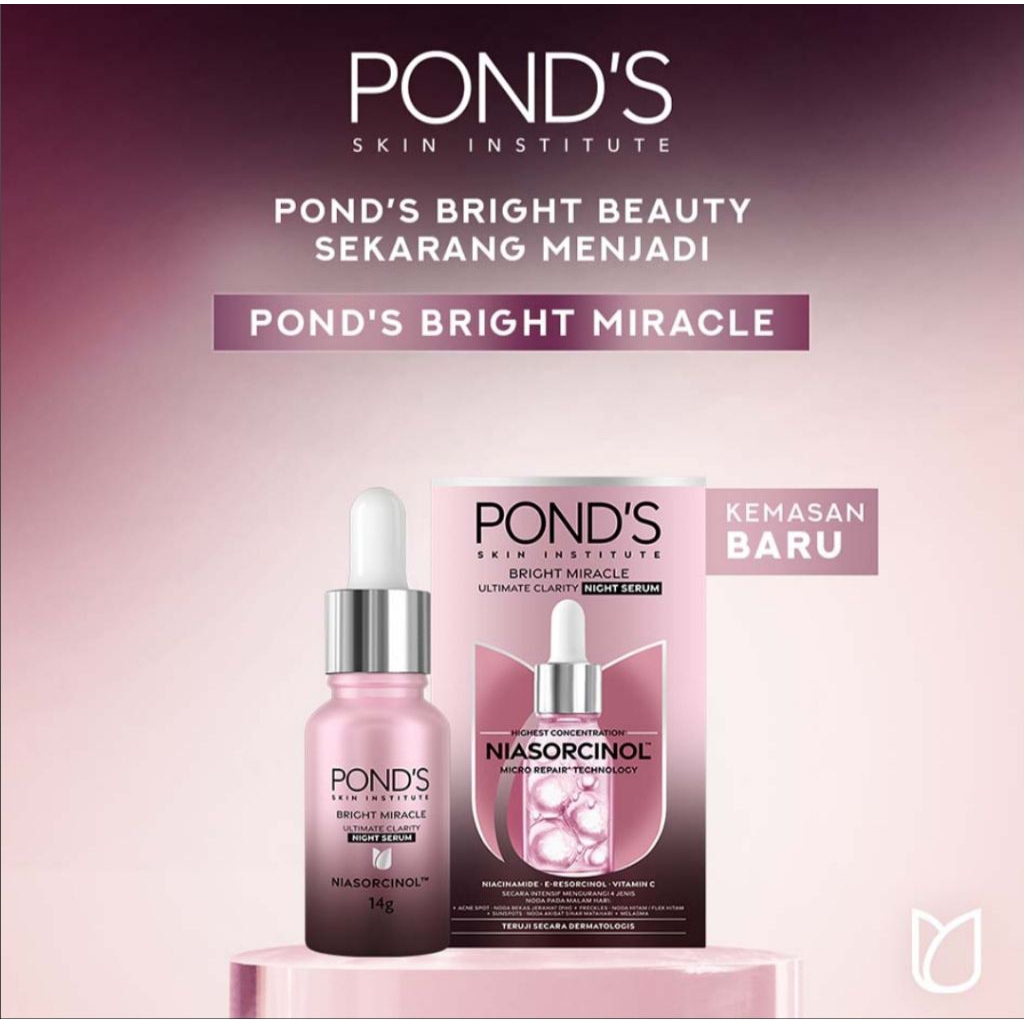 Ponds serum wajah malam / ponds NIASIRCOL / ponds serum pagi