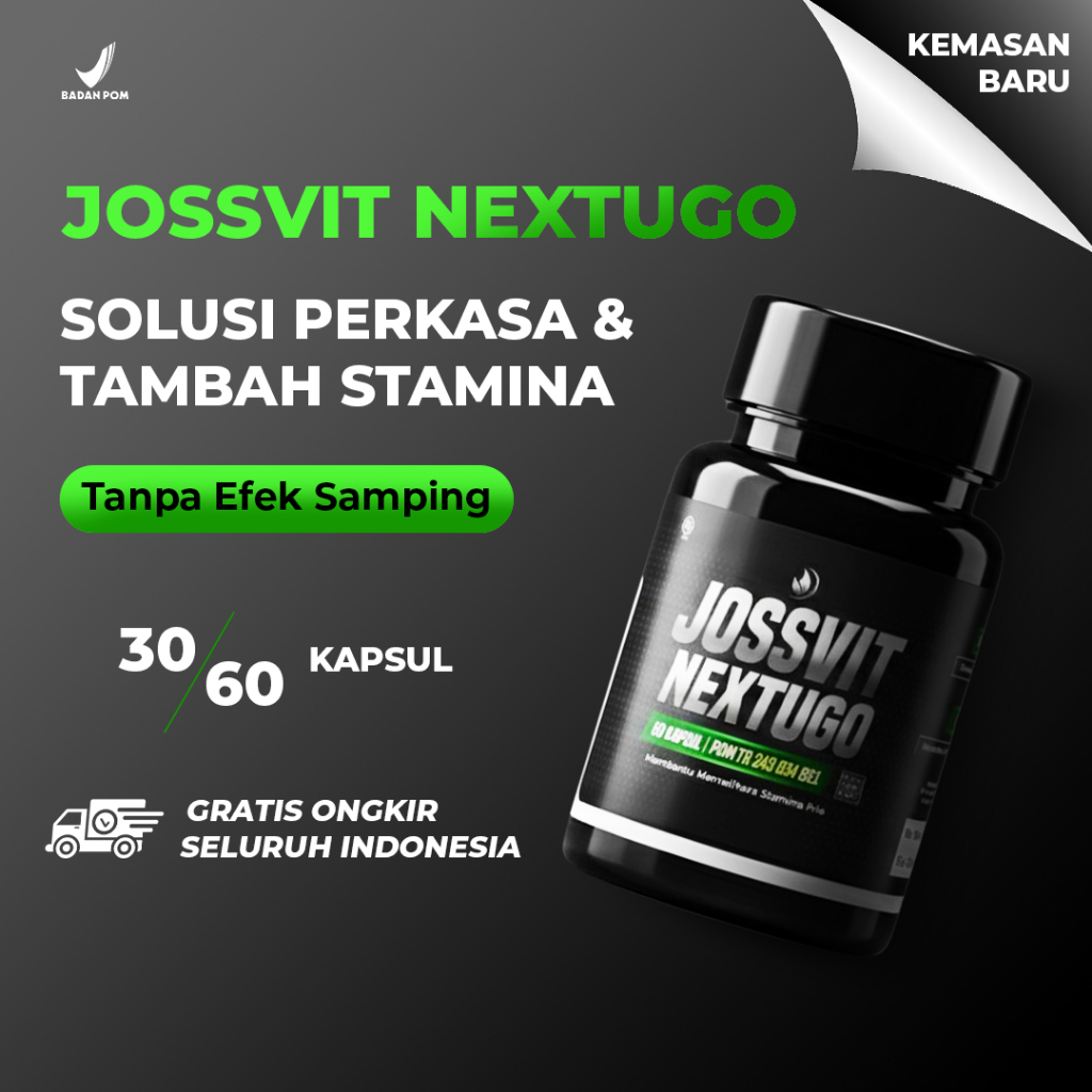 JossVIT Nextugo Original 30 & 60 Kapsul - Kemasan Baru Privasi Aman