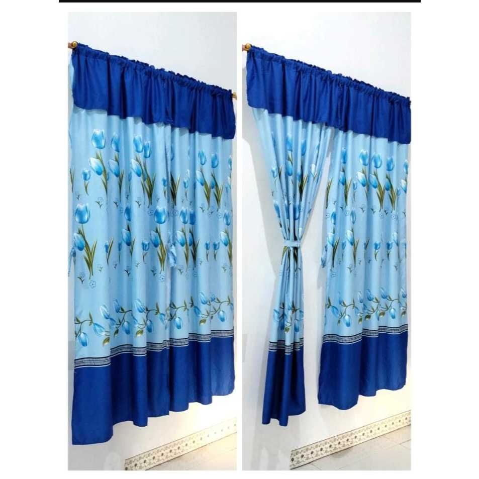 GORDEN SERUT PINTU PONI MOTIF BUNGA TULIP CANTIK