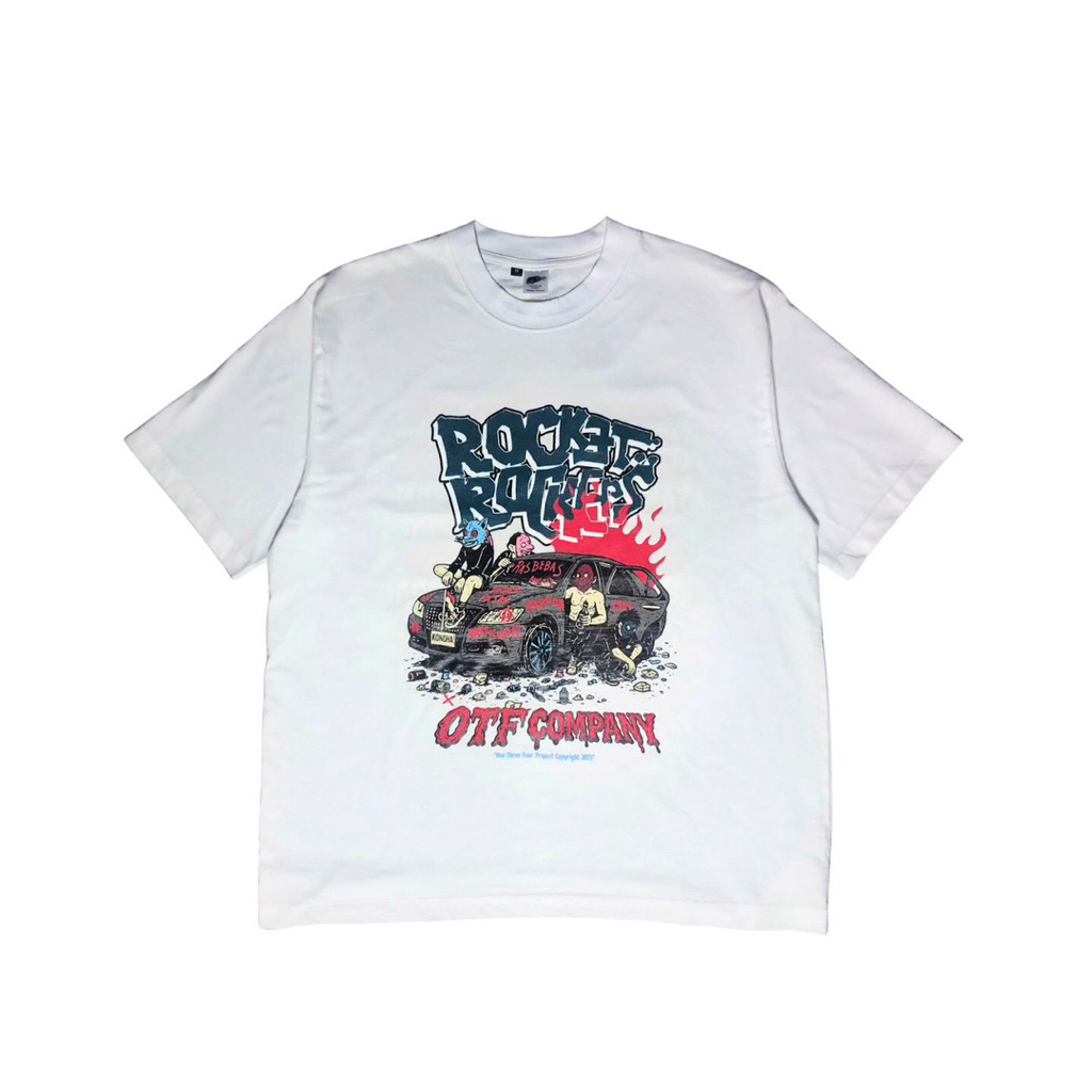 Rocket Rockers x OTF T-shirt | RR - Bangkit WHT