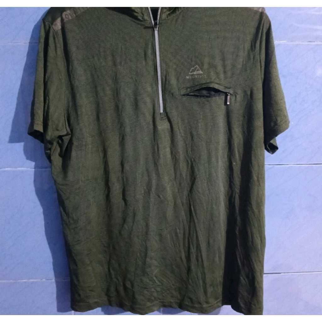 mountist baselayer lengan pendek abu abu