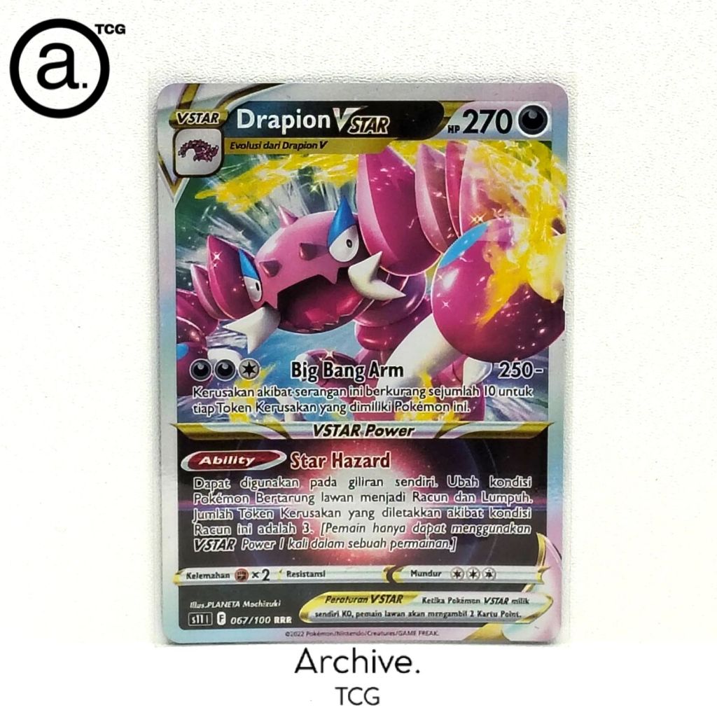 Drapion Vstar (067/100) Pokemon Indonesia ~ Neraka Sirna S11
