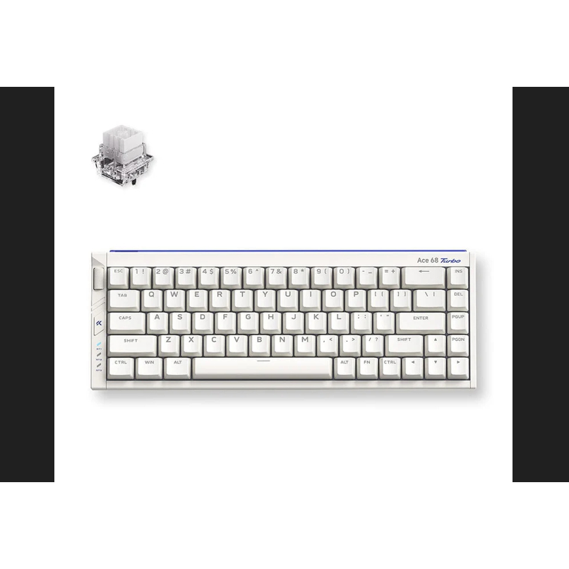 MCHOSE Ace68 Turbo Hall Effect Gaming Keyboard Nova White - Mount Tai Magnetic Switch GT - MC-Ace68T