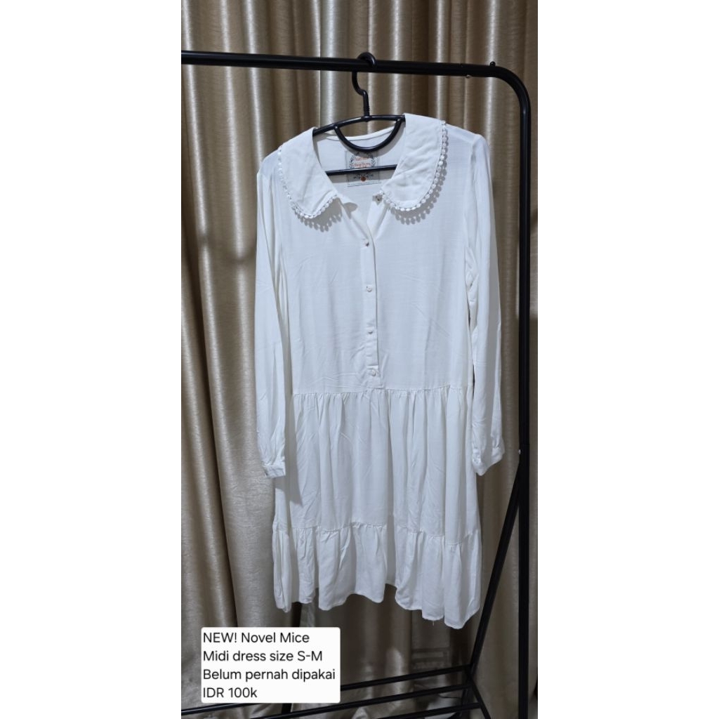 NEW Midi Dress Novel Mice