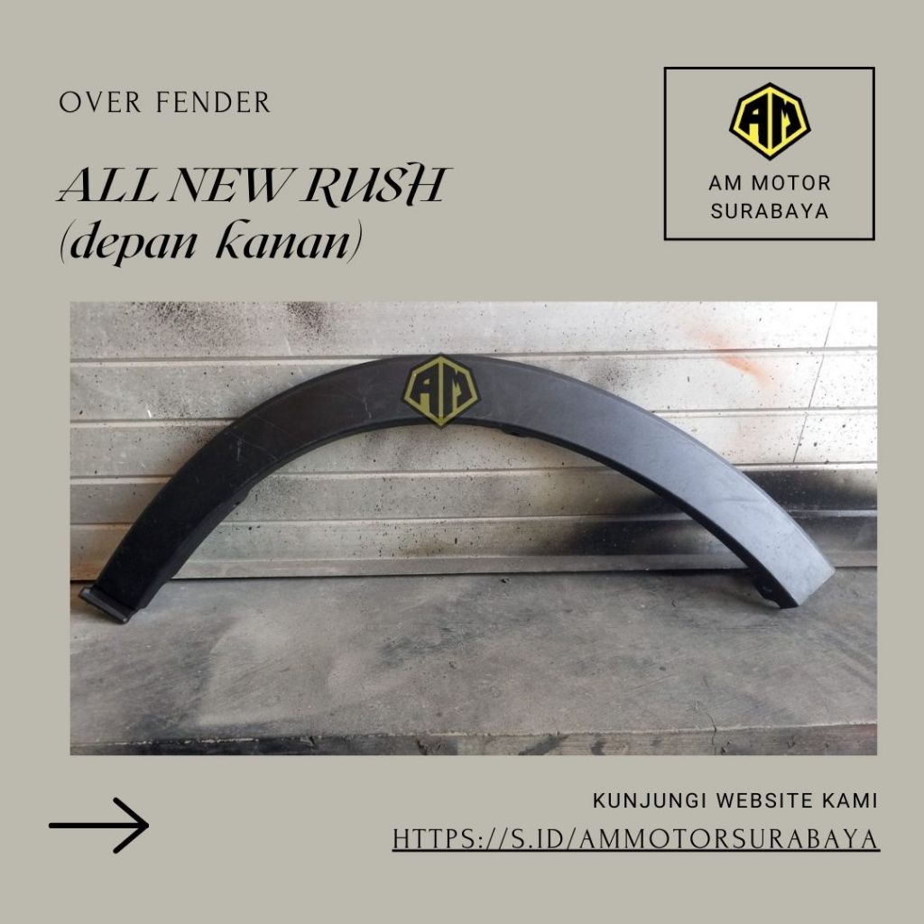 OVER FENDER ALL NEW RUSH (depan kanan)