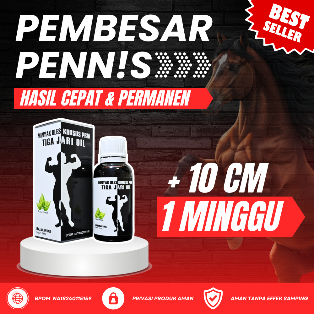 TOP 1 TERLARIS Pembesarpenis Daun Bungkus Tiga Jari Oil Pembesar Kelaminlaki laki Joni Ampuh Origina